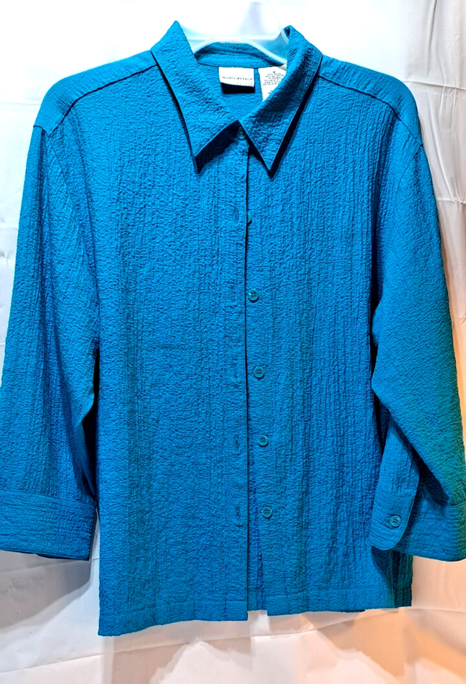 Women's White Stag Teal Gauze Overshirt, Size M